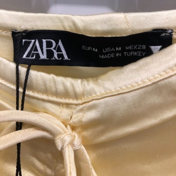 ZARA Classy Satin Skirt w Long Slit, M, NWT - Picture 3 of 8